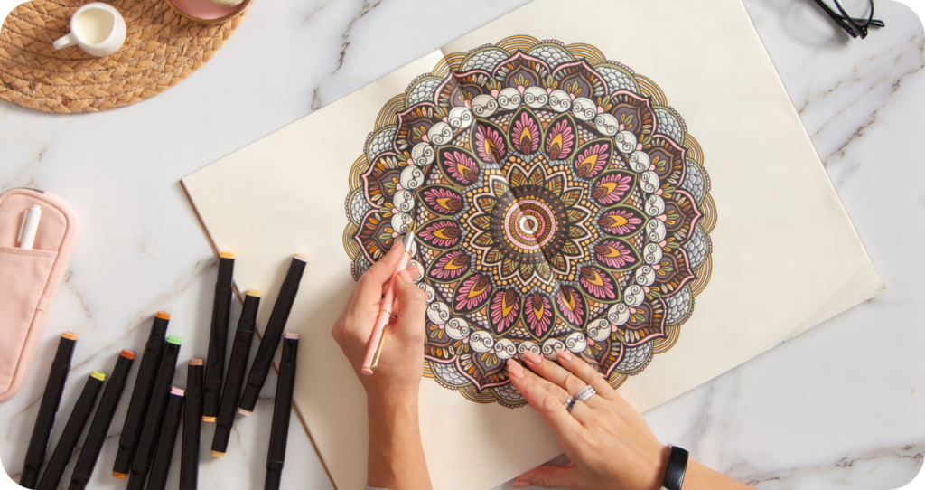 Mandala drawing • Recipes for Wellbeing