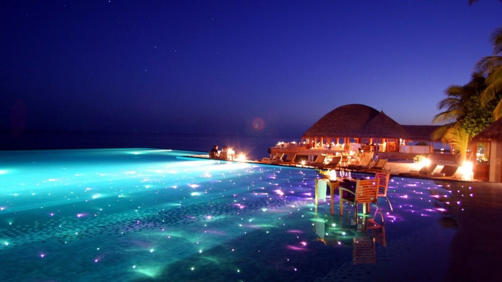 Bioluminescent bioluminescence dark glowing beach lagoon maldives  night HD phone wallpaper  Peakpx