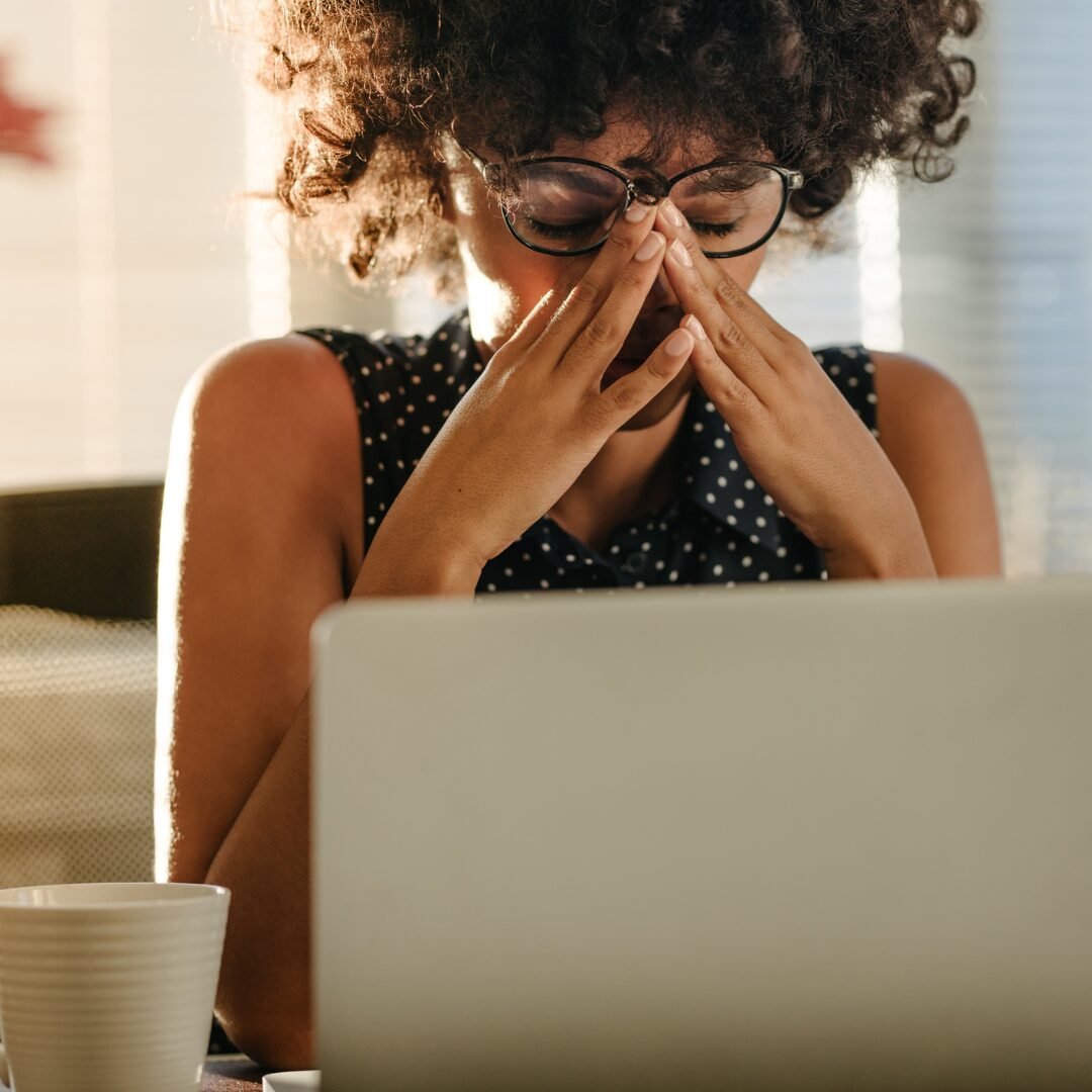 A girl experiencing stress