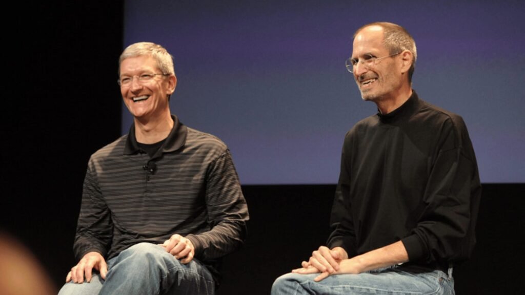 Tim Cook with Steve Jobs